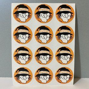 Vintage Trend Halloween Witch Scratch ‘N Sniff  Licorice Stickers - Glossy